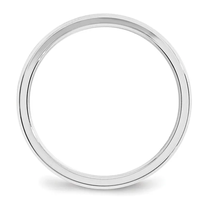 Solid 18K White Gold 3mm Bevel Edge Comfort Fit MensWomens Wedding Band Ring Size 95 Goldia Rings Solid 18K White Gold 3mm Bevel Edge Comfort Fit MensWomens Wedding Band Ring Size 95 Goldia Rings