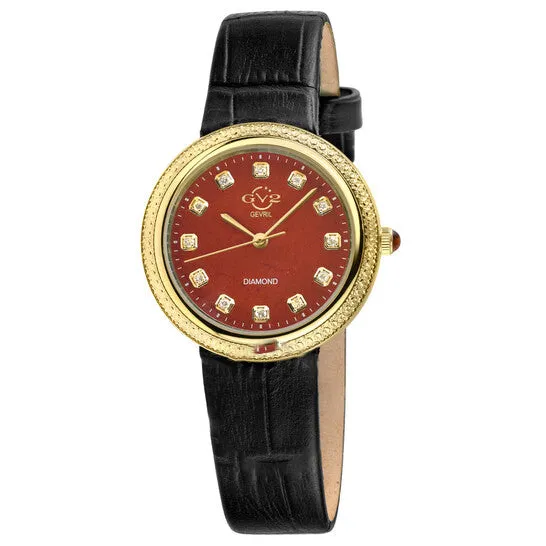 Watches JMS always Original GV2 by Gevril Arezzo Quartz Diamond Red Dial Ladies Watch 13303 Watches JMS always Original GV2 by Gevril Arezzo Quartz Diamond Red Dial Ladies Watch 13303
