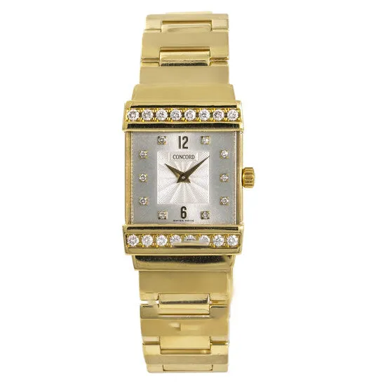 Watches JMS always Original Preowned Concord Crystale Diamond Silver Dial Ladies Watch 51C11431 Watches JMS always Original Preowned Concord Crystale Diamond Silver Dial Ladies Watch 51C11431