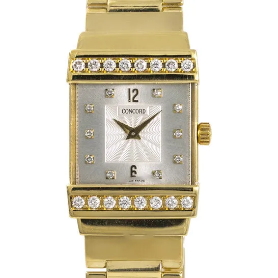 Watches JMS always Original Preowned Concord Crystale Diamond Silver Dial Ladies Watch 51C11431 Watches JMS always Original Preowned Concord Crystale Diamond Silver Dial Ladies Watch 51C11431