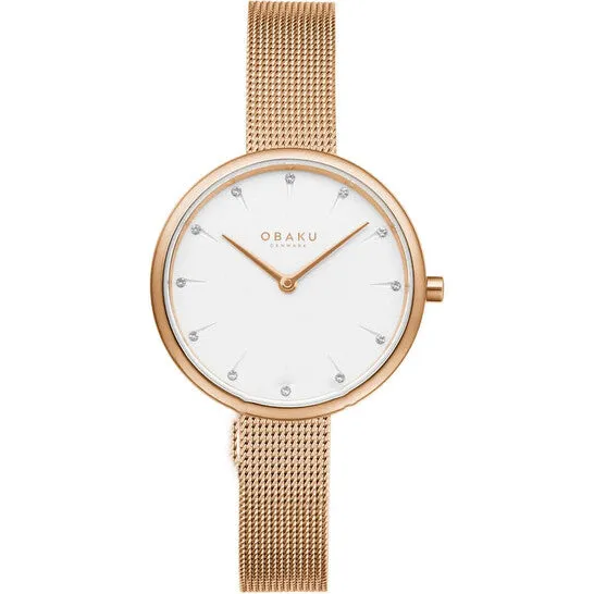 Watches Original Obaku Classic Quartz White Dial Ladies Watch V233LXVIMV JMS always Watches Original Obaku Classic Quartz White Dial Ladies Watch V233LXVIMV JMS always
