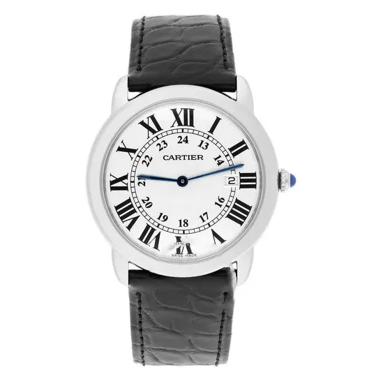 Watches Original Preowned Cartier Ronde Quartz Silver Dial Unisex Watch W6700255 JMS always Watches Original Preowned Cartier Ronde Quartz Silver Dial Unisex Watch W6700255 JMS always