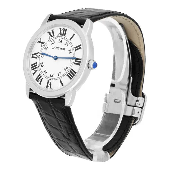 Watches Original Preowned Cartier Ronde Quartz Silver Dial Unisex Watch W6700255 JMS always Watches Original Preowned Cartier Ronde Quartz Silver Dial Unisex Watch W6700255 JMS always