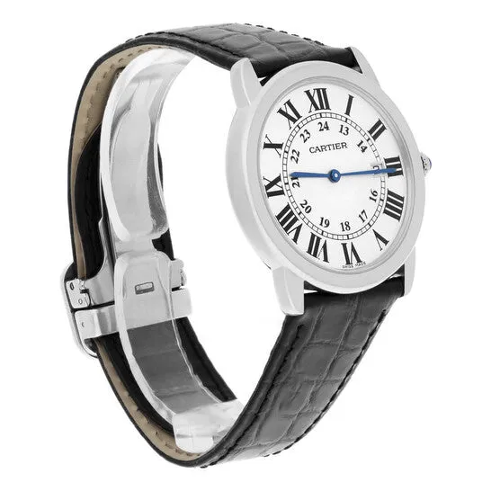 Watches Original Preowned Cartier Ronde Quartz Silver Dial Unisex Watch W6700255 JMS always Watches Original Preowned Cartier Ronde Quartz Silver Dial Unisex Watch W6700255 JMS always