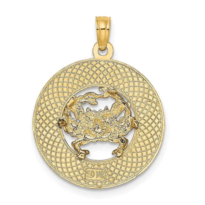 14K ANNAPOLIS MD Crab Charm TreasureFineJewelers Charm Necklaces