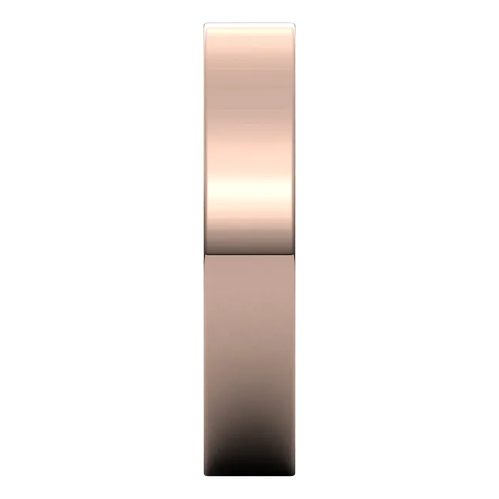 14K Rose Gold 4 mm flat Wedding Band TreasureFineJewelers Rings