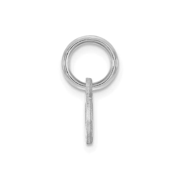 14k White Gold Lower case Letter A Initial Charm TreasureFineJewelers Charm Necklaces