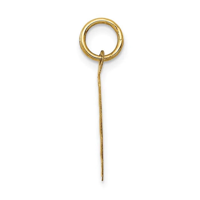 14k Yellow Gold Polished ITS A BOY Scalloped Disc Charm TreasureFineJewelers Charm Necklaces