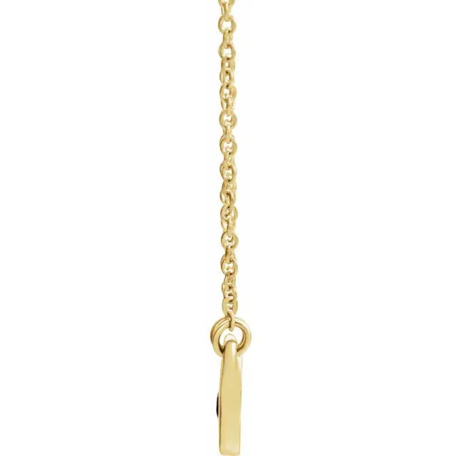 14K Yellow Ruby Heart 16 Necklace TreasureFineJewelers Necklaces