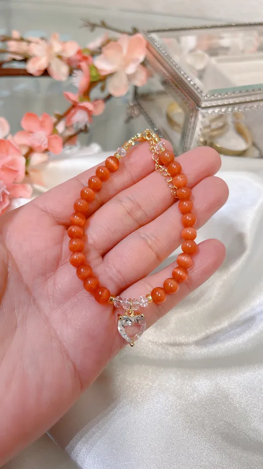Bracelets MP Jewelry Carnelian Heart Bracelet