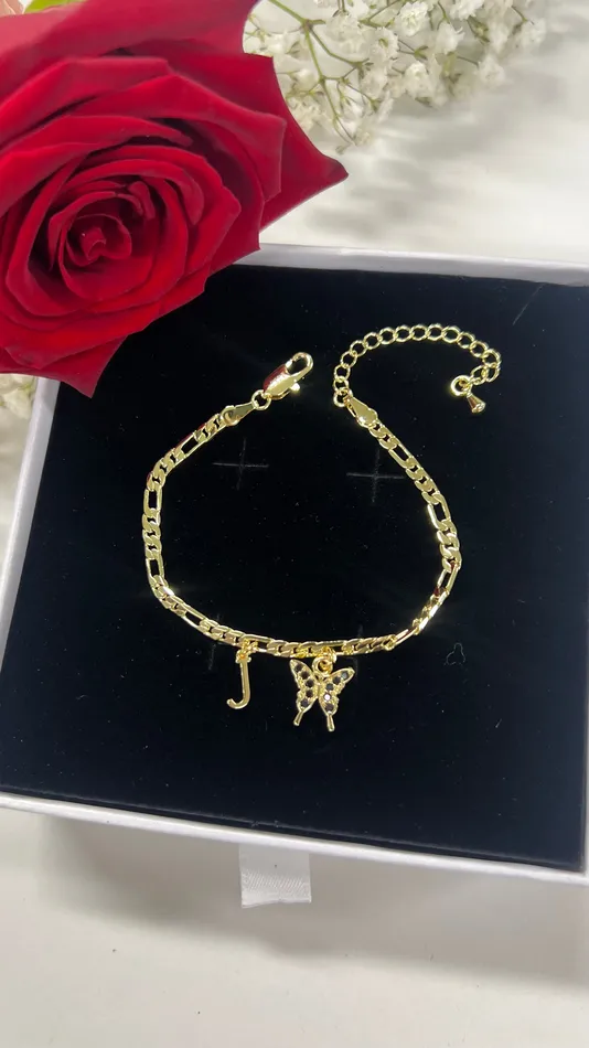 Bracelets MP Jewelry Pixie Black Initial Bracelet