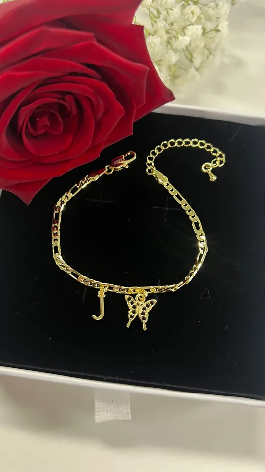 Bracelets MP Jewelry Pixie Black Initial Bracelet