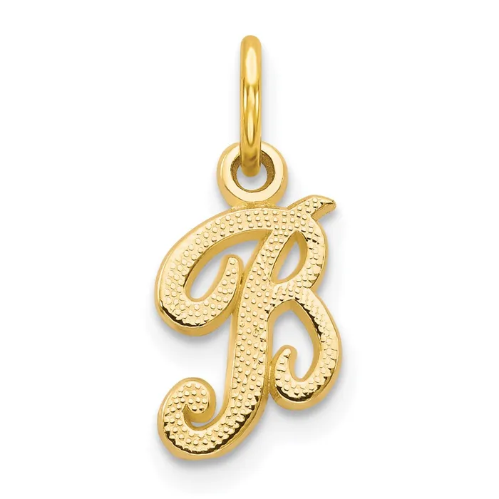 Charm Necklaces 14k Yellow Gold Script Letter B Initial Charm TreasureFineJewelers Charm Necklaces 14k Yellow Gold Script Letter B Initial Charm TreasureFineJewelers