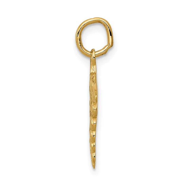 Charm Necklaces TreasureFineJewelers 14k Caduceus Charm