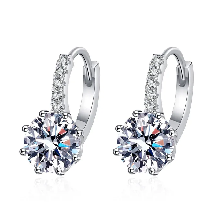 Delicate Small Moissanite Earrings Trendolla Jewelry Earrings