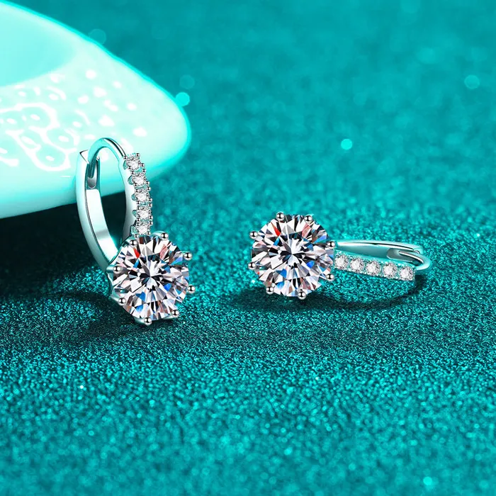 Delicate Small Moissanite Earrings Trendolla Jewelry Earrings