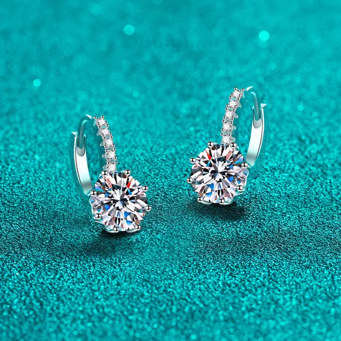 Delicate Small Moissanite Earrings Trendolla Jewelry Earrings