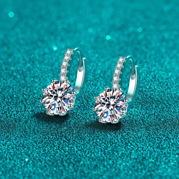Delicate Small Moissanite Earrings Trendolla Jewelry Earrings
