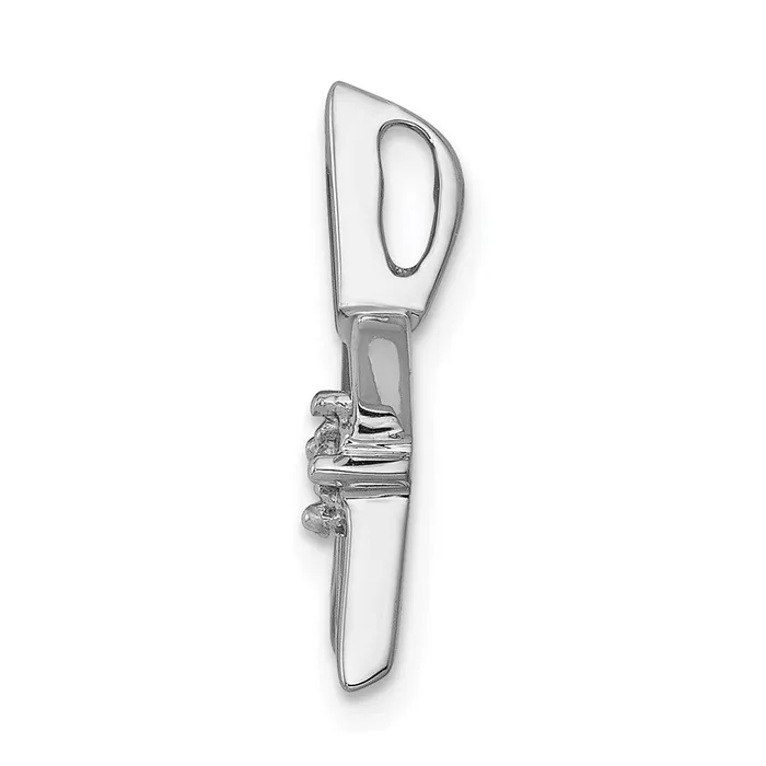 Earrings TreasureFineJewelers 14k White Gold 01ct Diamond Star Chain Slide