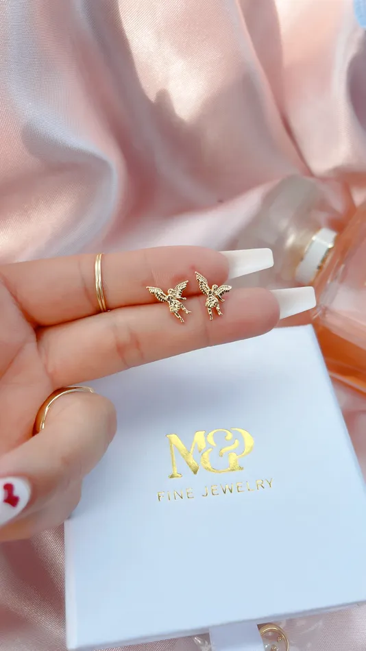 Guardian Angel Stud Earrings MP Jewelry Earrings