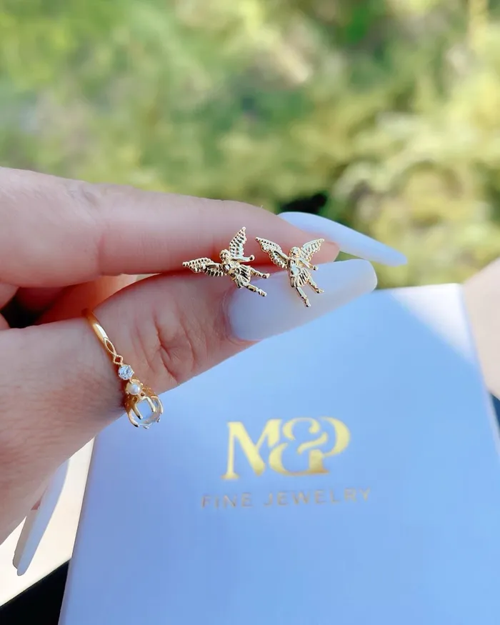 Guardian Angel Stud Earrings MP Jewelry Earrings