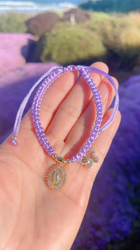 Lavender Virgencita Bracelet MP Jewelry Bracelets