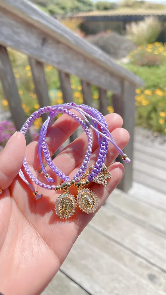 Lavender Virgencita Bracelet MP Jewelry Bracelets