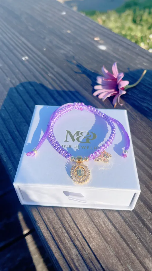 Lavender Virgencita Bracelet MP Jewelry Bracelets