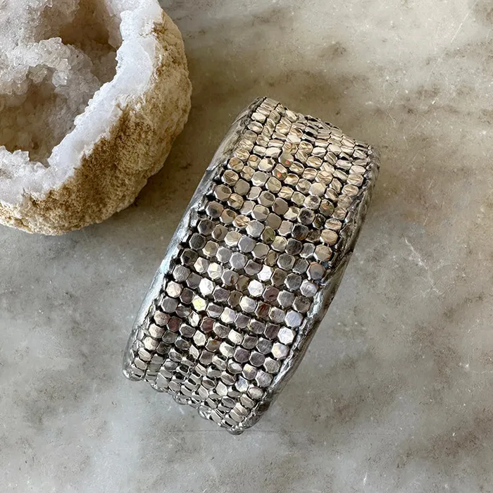 Mikal Wynn Rings Mikal Winn Silver Shimmer Cuff