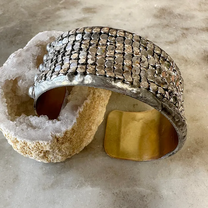 Mikal Wynn Rings Mikal Winn Silver Shimmer Cuff