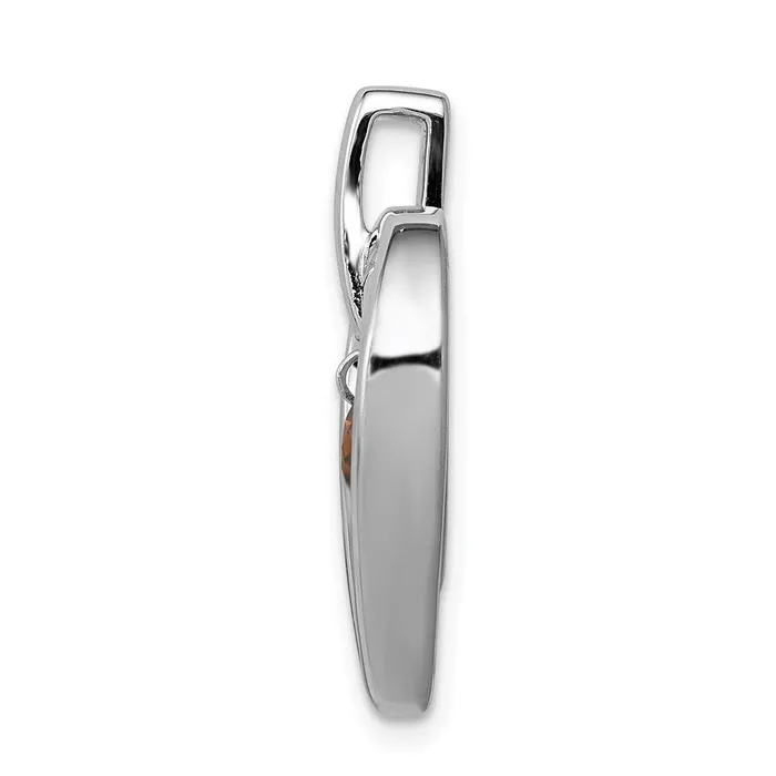 Necklaces 14k White Gold 16ct Red Diamond Double Heart Pendant TreasureFineJewelers