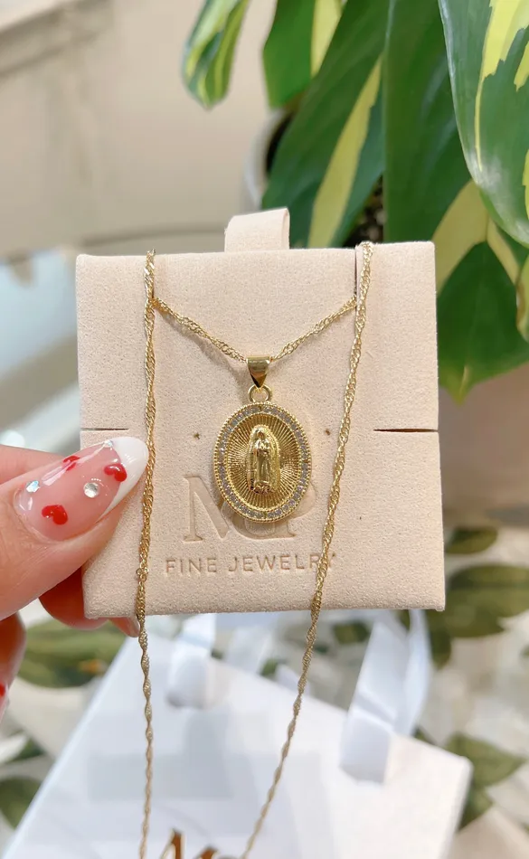 Necklaces MP Jewelry Radiating Virgin Mary Necklace