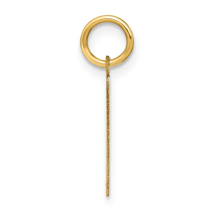 Necklaces TreasureFineJewelers 14k Yellow Gold Letter H Initial Pendant