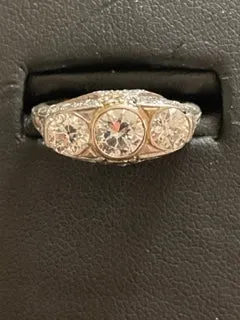 ONeills Estate Jewelry Art Deco Old European Diamond Gypsy Ring 54100134 Rings ONeills Estate Jewelry Art Deco Old European Diamond Gypsy Ring 54100134 Rings