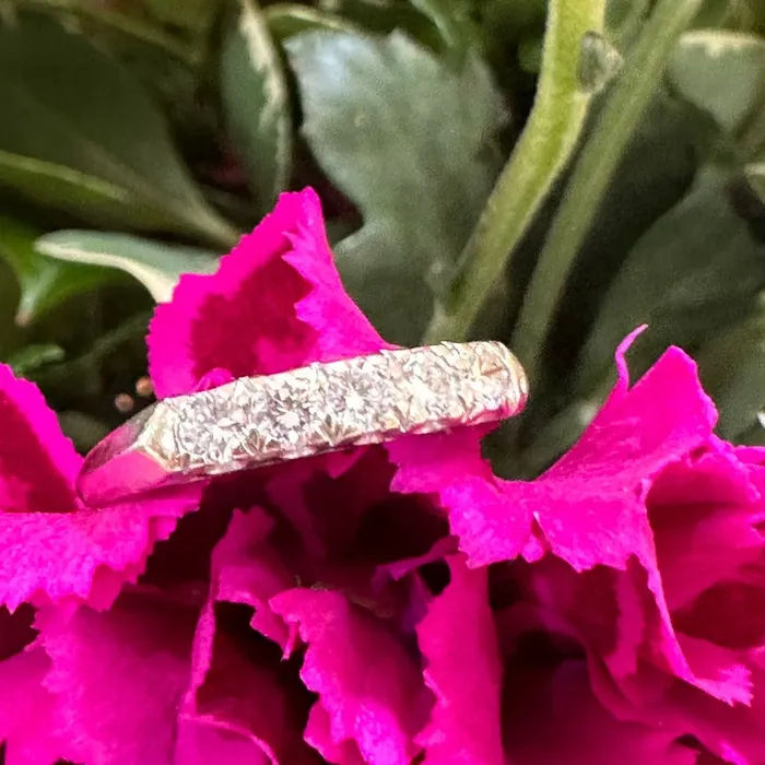 ONeills Estate Jewelry Rings 14 K White Wedding Band 11000719