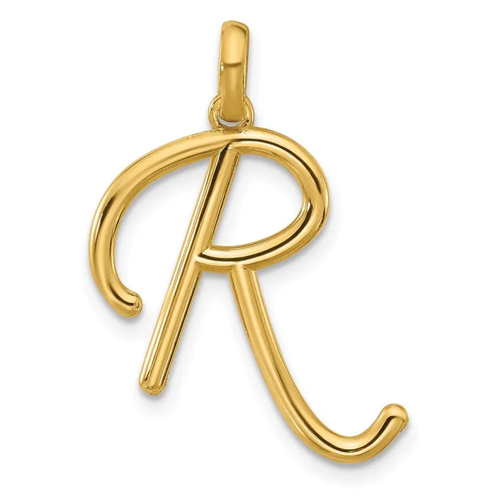 PreStyled Sets 14k Yellow Gold Fancy Letter R TreasureFineJewelers