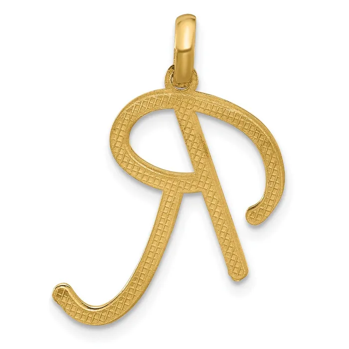 PreStyled Sets 14k Yellow Gold Fancy Letter R TreasureFineJewelers