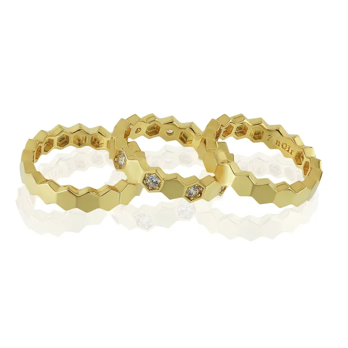 Rings vendorunknown Tesselate Ring Stack