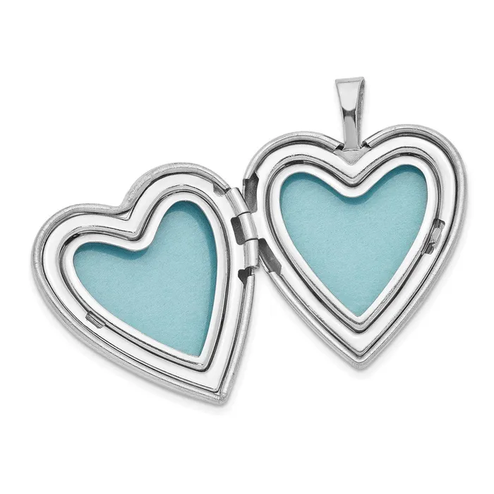Sterling Silver 20mm GoldTone Satin Polished DC Claddagh Heart Locket TreasureFineJewelers Rings