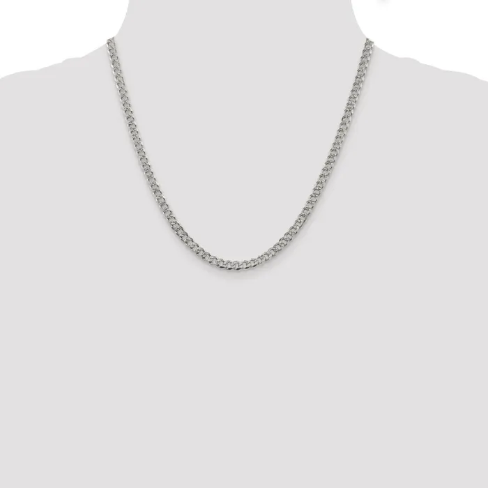 Sterling Silver 45mm Pav Curb Chain TreasureFineJewelers Rings