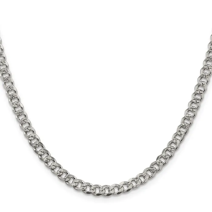 Sterling Silver 45mm Pav Curb Chain TreasureFineJewelers Rings