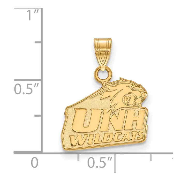 Sterling Silver Goldplated University of New Hampshire Small Pendant TreasureFineJewelers Necklaces Sterling Silver Goldplated University of New Hampshire Small Pendant TreasureFineJewelers Necklaces
