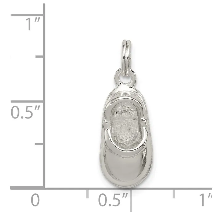 Sterling Silver Polished Shoe Charm TreasureFineJewelers Rings