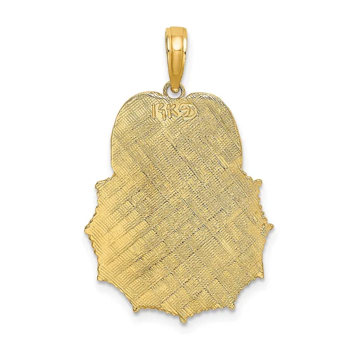 TreasureFineJewelers 14k FIREFIGHTER FIRE DEPT Badge Charm Charm Necklaces