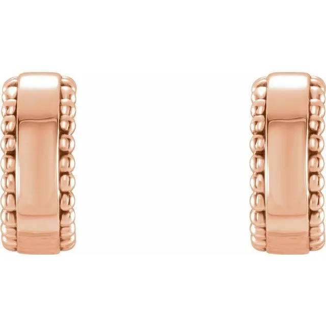 TreasureFineJewelers Earrings 14K Rose Beaded Earrings