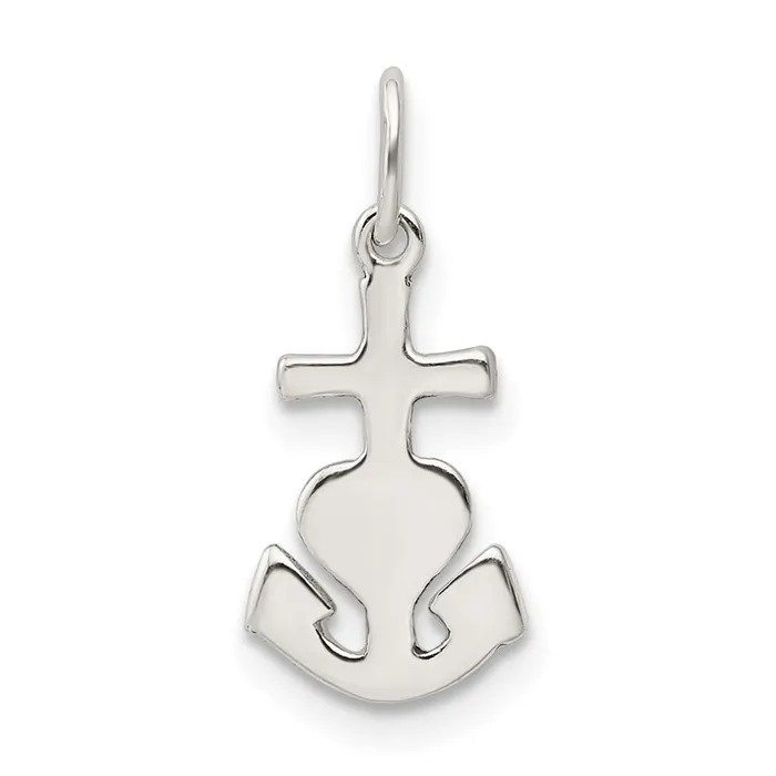TreasureFineJewelers Rings Sterling Silver Hope Faith and Charity Charm