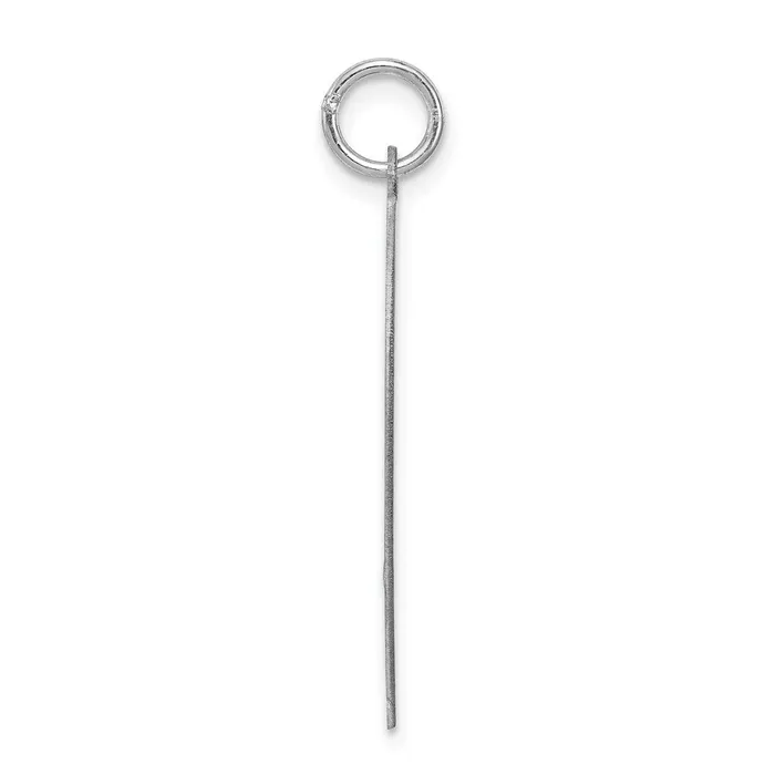 TreasureFineJewelers Rings Sterling Silver Rhodiumplated Breakapart Mizpah Charm