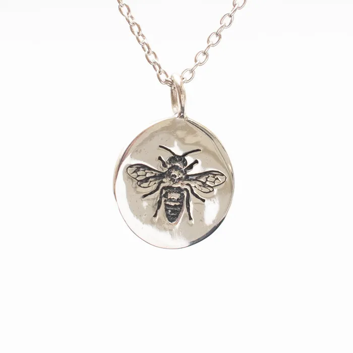 Bee the Change Necklace Silver Lotus Necklaces