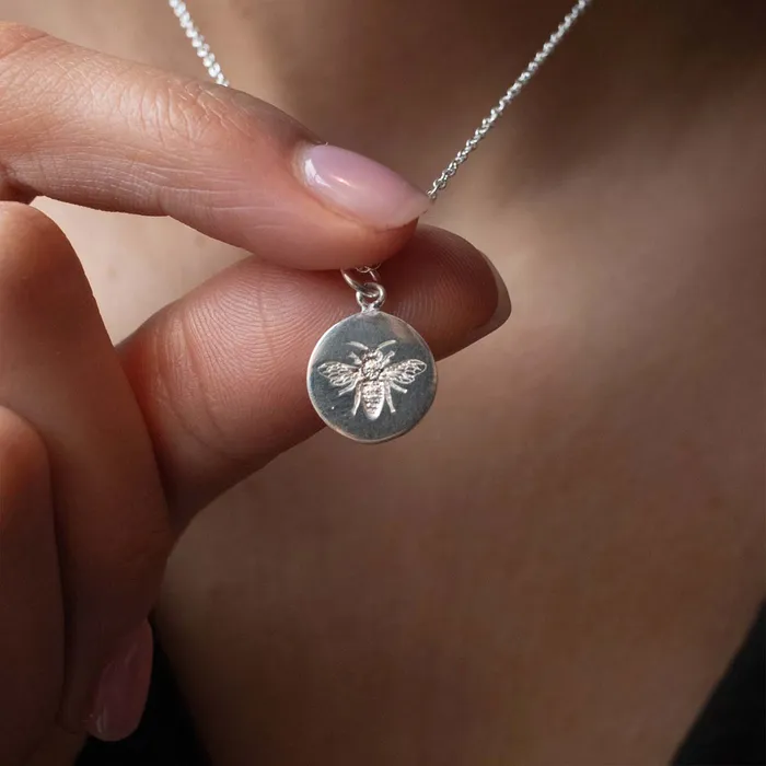 Bee the Change Necklace Silver Lotus Necklaces