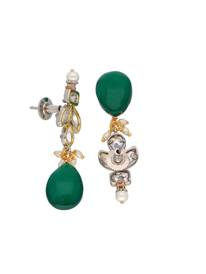 Curio Cottage Necklaces The Zoya Glow Getter Green Drops Necklace Curio Cottage Necklaces The Zoya Glow Getter Green Drops Necklace
